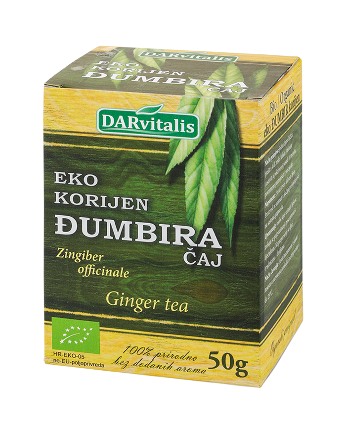 EKO ĐUMBIR ČAJ 50g - doprinosi normalnom metabolizmu i normalnoj probavi