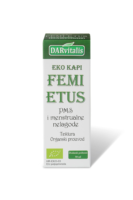 Eko tinktura FEMI ETUS 50ml - PMS i Menstrualne nelagode
